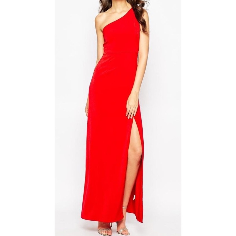 Long red formal dress